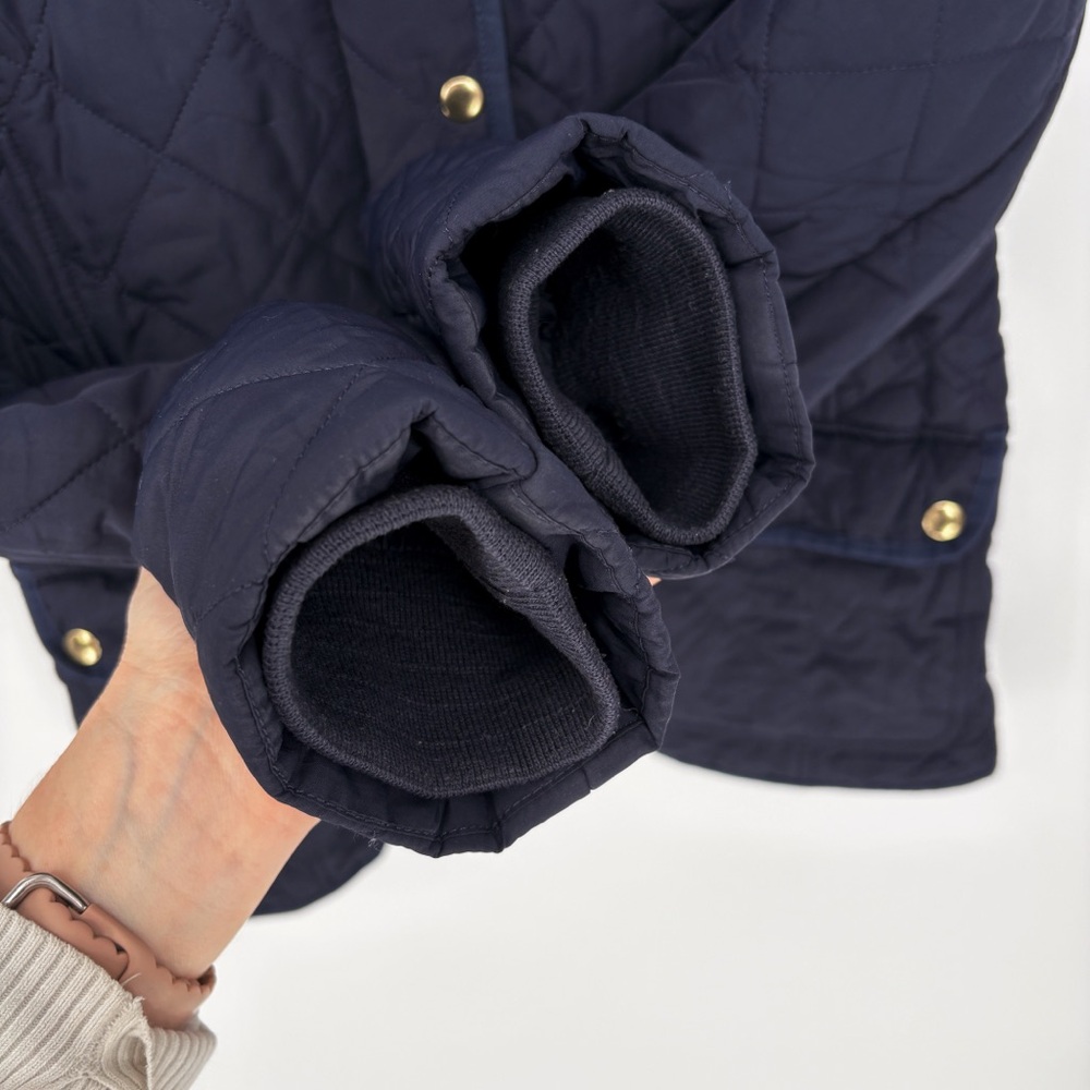 J.CREW Quilted Navy Blue Puffer Field Jacket S - Picture 8 of 10